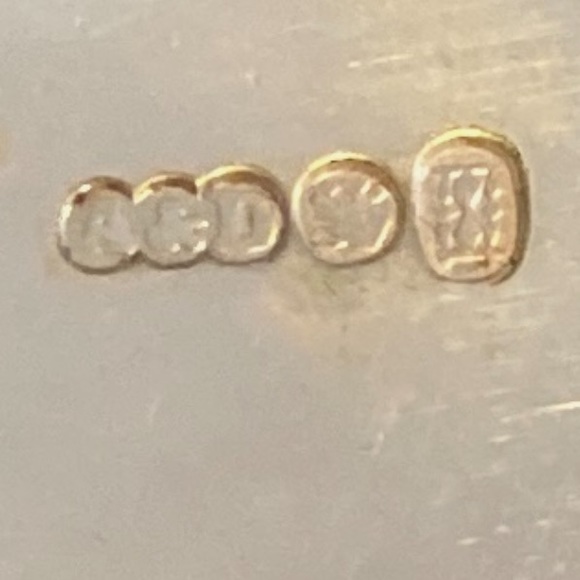 silver knife rest and salt set - Picture 8 of 9